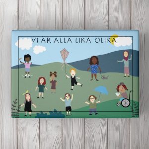 Vi är alla lika olikaBarnpussel 30 bitar