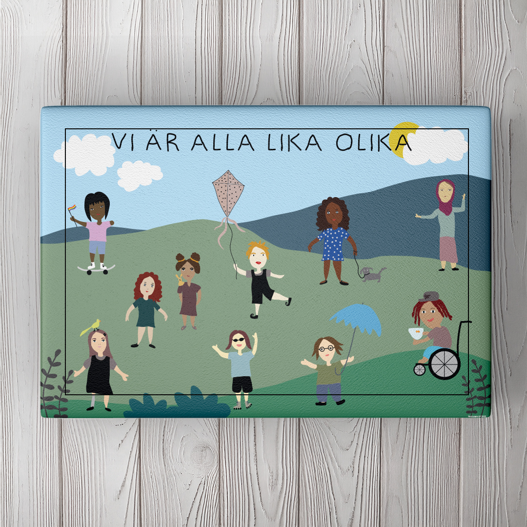 Vi är alla lika olikaBarnpussel 30 bitar
