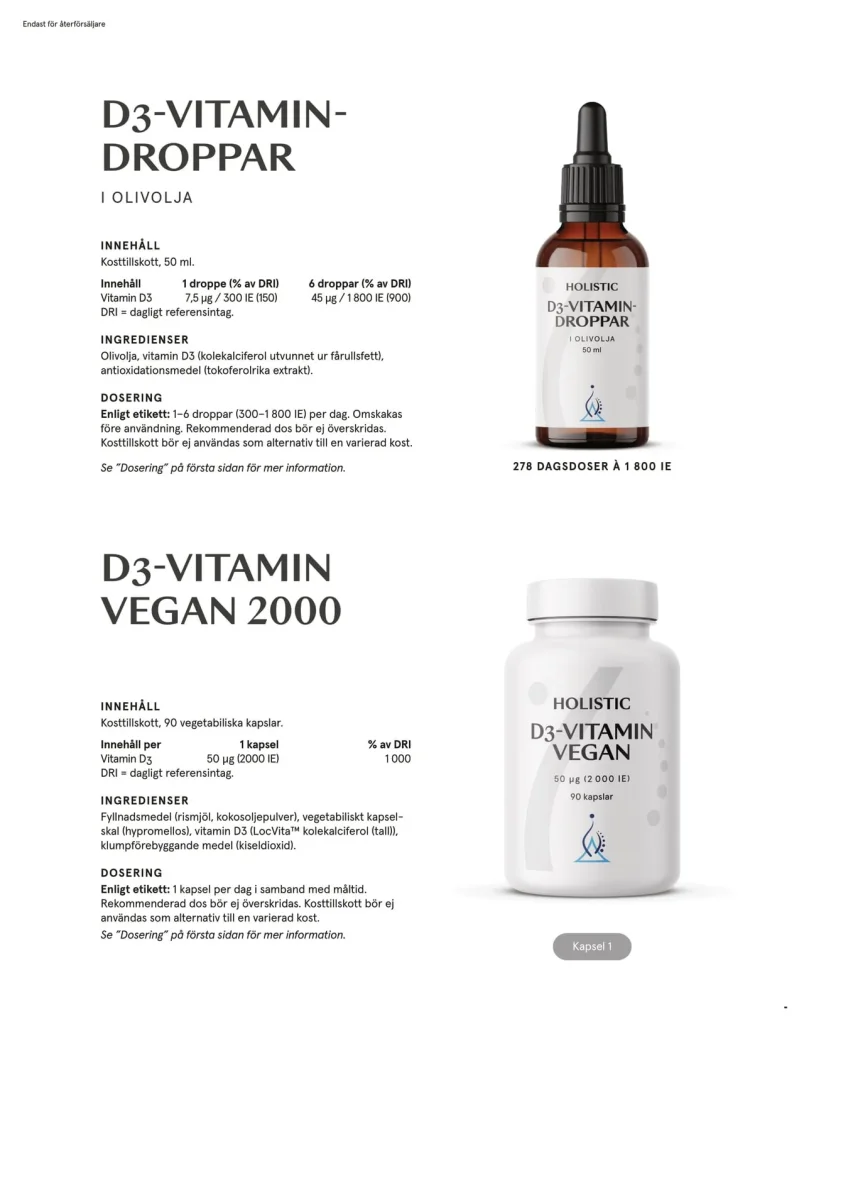 D3-vitamin vegan 2000, 90 kapslar - Bild 4