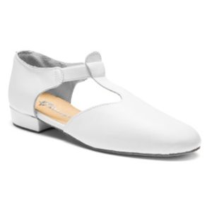 Greksandal 1312 Vit Läder Bred Läst